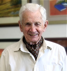 Der Buchautor, Hugo Reinhart, in seinem 86. Lebensjahr