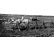 Bild: 2. Weltkrieg: Biwak hinter der Front.